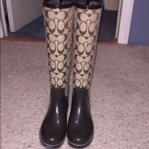 Coach Size 6 Rainboots